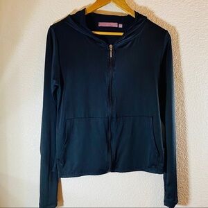 Regna Zip up Hoodie Sweatshirt Black Size:M
